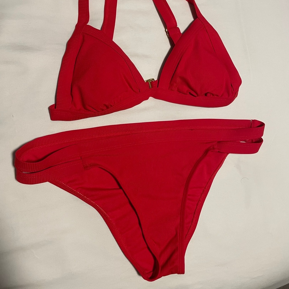 Xhilaration Two Piece Red Swimsuit